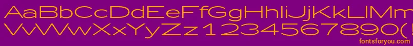 Zeppelin51 Font – Orange Fonts on Purple Background