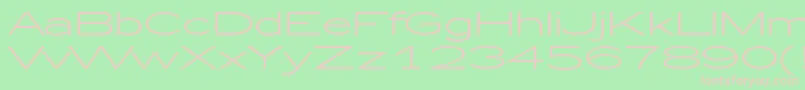 Zeppelin51 Font – Pink Fonts on Green Background