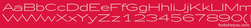 Zeppelin51 Font – Pink Fonts on Red Background