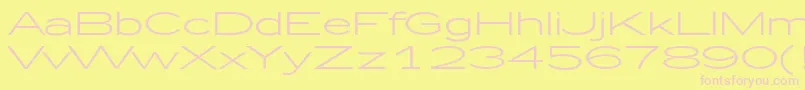 Zeppelin51 Font – Pink Fonts on Yellow Background