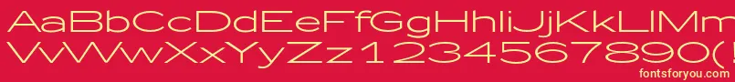 Zeppelin51 Font – Yellow Fonts on Red Background