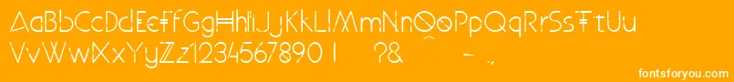 Telekinesis Font – White Fonts on Orange Background
