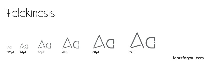 Telekinesis Font Sizes