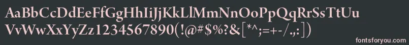 ArnoproSmbddisplay Font – Pink Fonts on Black Background