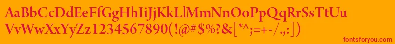 ArnoproSmbddisplay Font – Red Fonts on Orange Background