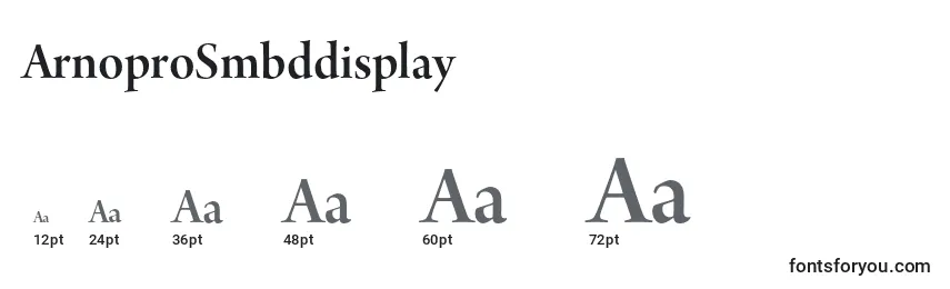 ArnoproSmbddisplay Font Sizes