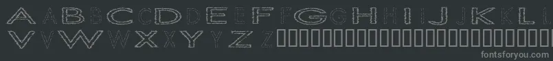 Шрифт SlurCrumb – серые шрифты на чёрном фоне