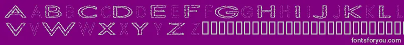 SlurCrumb-fontti – vihreät fontit violetilla taustalla