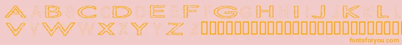 SlurCrumb Font – Orange Fonts on Pink Background