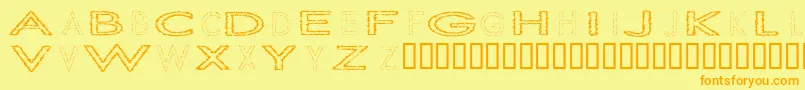 En savoir plus sur la police SlurCrumb Police SlurCrumb – polices orange sur fond jaune