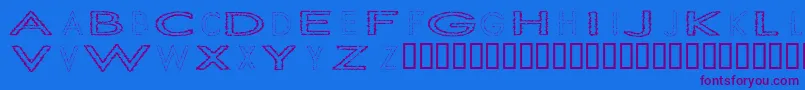 SlurCrumb Font – Purple Fonts on Blue Background