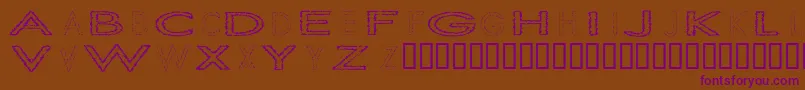 SlurCrumb-fontti – violetit fontit ruskealla taustalla
