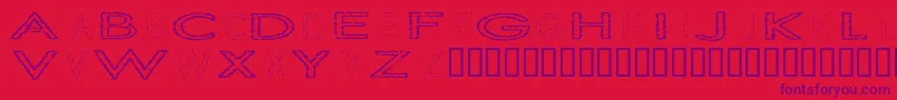 フォントSlurCrumb – 赤い背景に紫のフォント