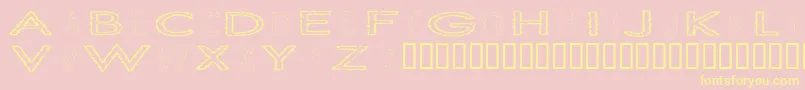 Saiba mais sobre a fonte SlurCrumb Fonte SlurCrumb – fontes amarelas em um fundo rosa