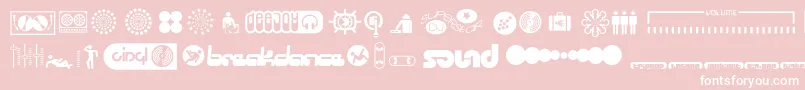 Suped ffy Font – White Fonts on Pink Background
