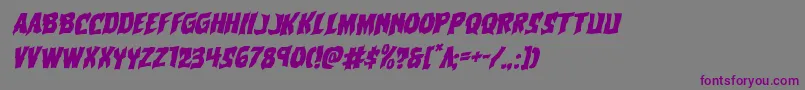 Vorvolakarotal Font – Purple Fonts on Gray Background