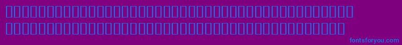 BulmerMtDisplayAltItalic Font – Blue Fonts on Purple Background