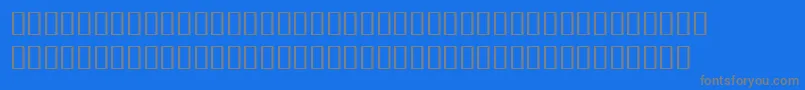 Fonte BulmerMtDisplayAltItalic – fontes cinzas em um fundo azul