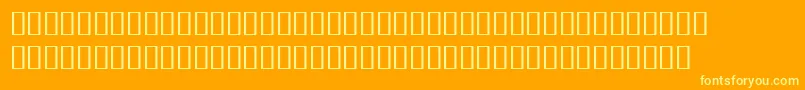 BulmerMtDisplayAltItalic Font – Yellow Fonts on Orange Background