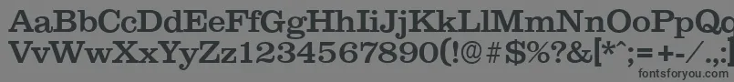 Шрифт ClareserialMedium – чёрные шрифты на сером фоне