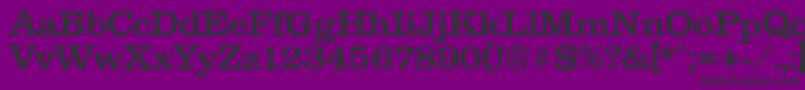 ClareserialMedium-fontti – mustat fontit violetilla taustalla
