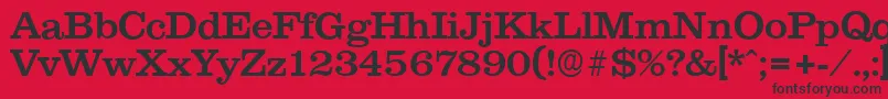 ClareserialMedium Font – Black Fonts on Red Background