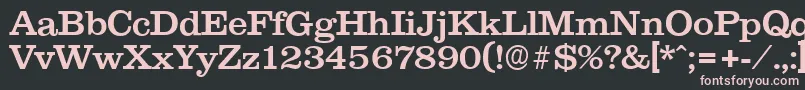 ClareserialMedium Font – Pink Fonts on Black Background