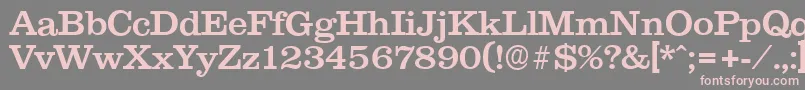 ClareserialMedium Font – Pink Fonts on Gray Background