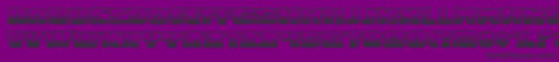 Шрифт MidnightsnackBb – чёрные шрифты на фиолетовом фоне
