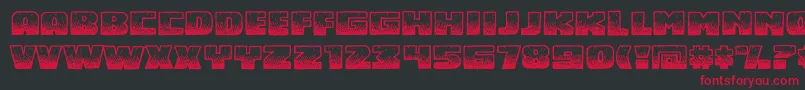 MidnightsnackBb Font – Red Fonts on Black Background