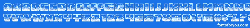 MidnightsnackBb Font – White Fonts on Blue Background