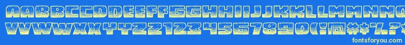 MidnightsnackBb Font – Yellow Fonts on Blue Background