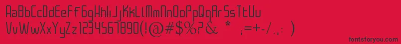 Architek Font – Black Fonts on Red Background