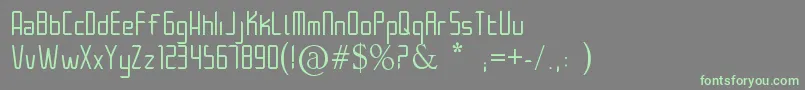 Architek Font – Green Fonts on Gray Background
