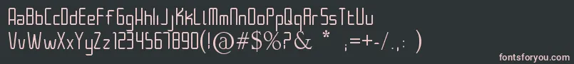Architek Font – Pink Fonts on Black Background