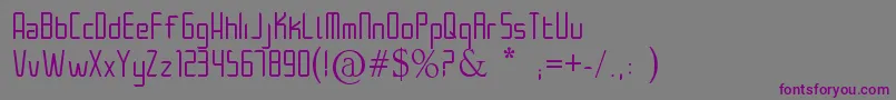 Architek Font – Purple Fonts on Gray Background