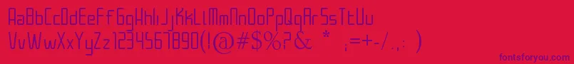 Architek Font – Purple Fonts on Red Background
