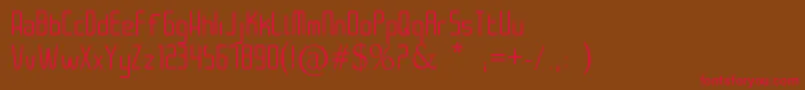 Architek Font – Red Fonts on Brown Background