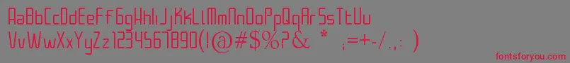 Architek Font – Red Fonts on Gray Background