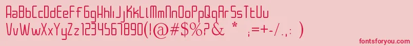 Architek Font – Red Fonts on Pink Background