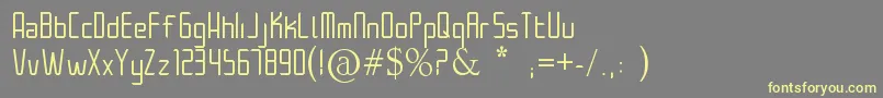 Architek Font – Yellow Fonts on Gray Background