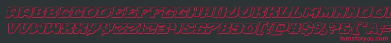 Nuevopassion3Dital Font – Red Fonts on Black Background