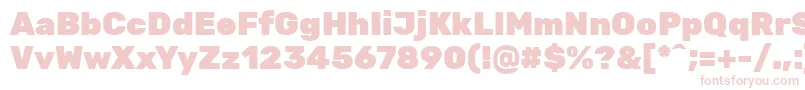 RubikBlack Font – Pink Fonts on White Background