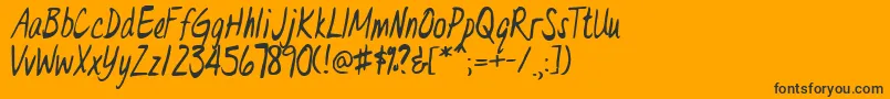 More about DrEveL Font DrEveL Font – Black Fonts on Orange Background