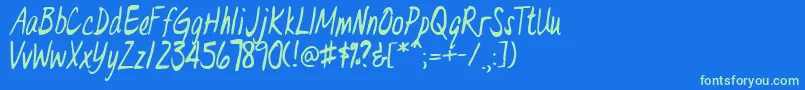 Подробнее о шрифте DrEveL Шрифт DrEveL – зелёные шрифты на синем фоне