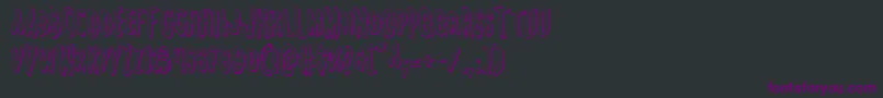 Monsterama3D Font – Purple Fonts on Black Background