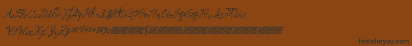 Frenchpirates Font – Black Fonts on Brown Background