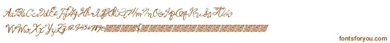 Шрифт Frenchpirates – коричневые шрифты на белом фоне