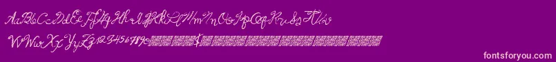 Frenchpirates Font – Pink Fonts on Purple Background