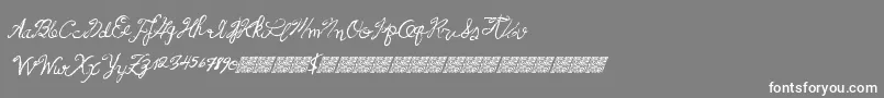 Frenchpirates Font – White Fonts on Gray Background